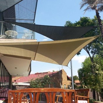 Layered Patio Shade Sails